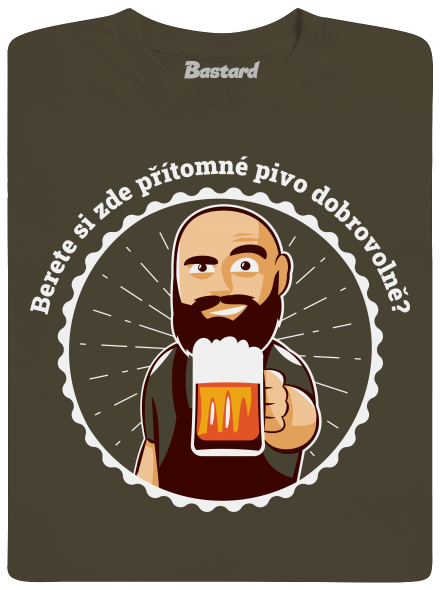Pivo dobrovolně pánské dlouhý rukáv Urban Khaki