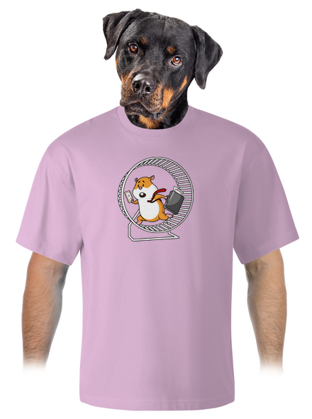 V jednom kole unisex tričko oversized Orchid