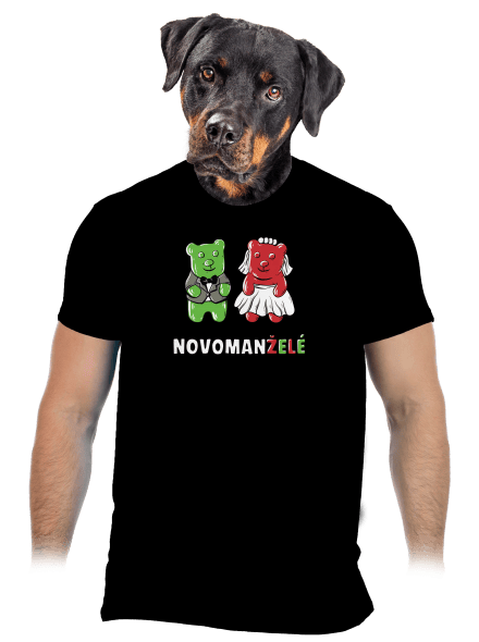 Novomanželé z želé pánské tričko Black