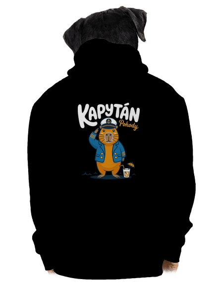 Kapytán pohody pánská mikina na zip Black