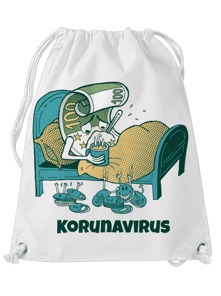 Korunavirus v posteli vak White