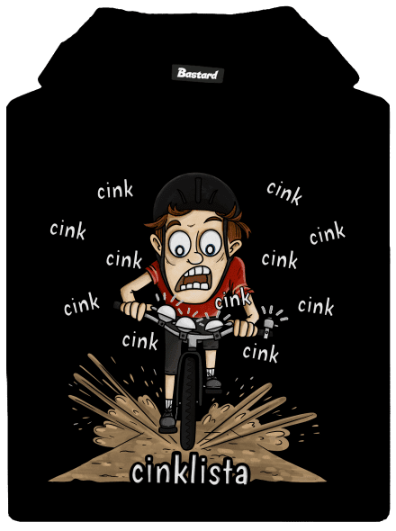 Cinklista dětská mikina klokanka Black