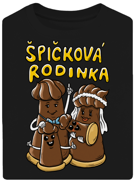 Špičková rodina II unisex tričko oversized Black