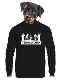 unisex mikina bez kapuce