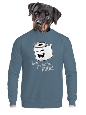 Prdel unisex mikina bez kapuce Nordic Blue