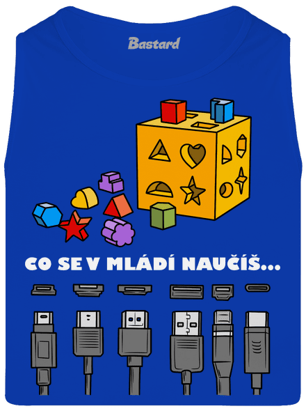 Co se v mládí naučíš pánské tílko Royal Blue