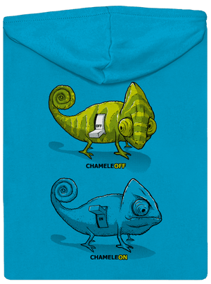 Zapnuto vypnuto dámská mikina na zip Blue Atol