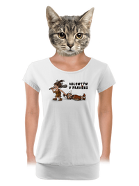 dámské tričko s lemem