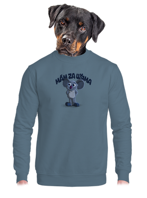 unisex mikina bez kapuce