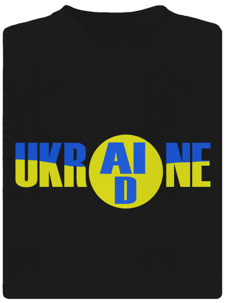 Ukrajina - AID pánské sportovní tričko Black