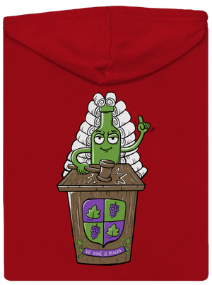 Ve víně je pravda pánská mikina na zip Red