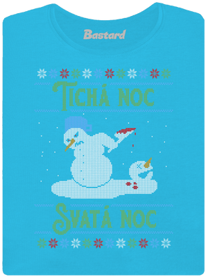Vánoční koleda dámské tričko Blue Atol