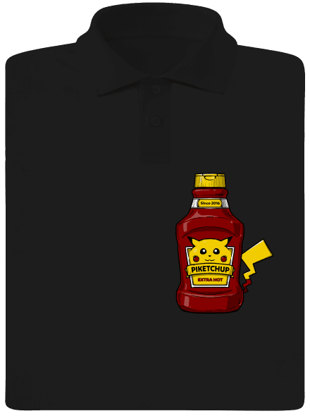 Piketchup pánská polokošile Black