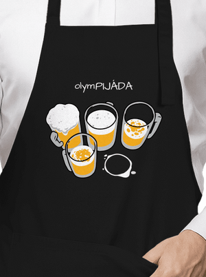 Pijáda zástěra Black