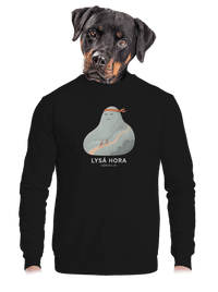 unisex mikina bez kapuce