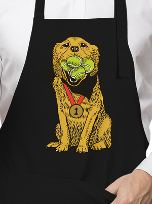 Zlatý retrívr zástěra Black