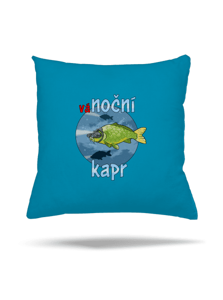 Vánoční kapr polštář Blue Turquoise