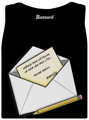 Dopis učitelce dámské tílko klasické Black