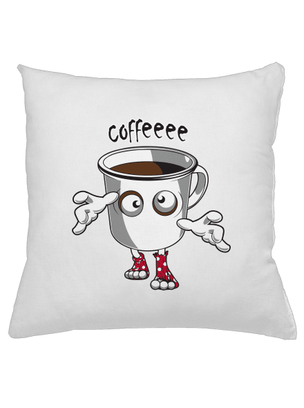 Zombie kafe polštář White