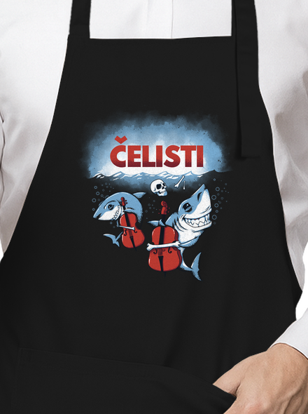 Čelisti zástěra Black