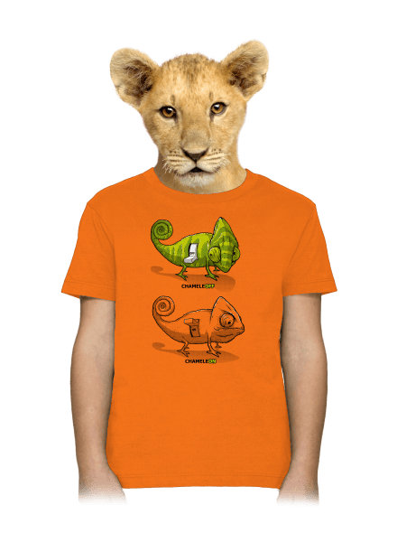 Zapnuto vypnuto dětské tričko Orange