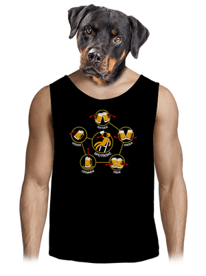 Pivní obvody pánské tílko Black