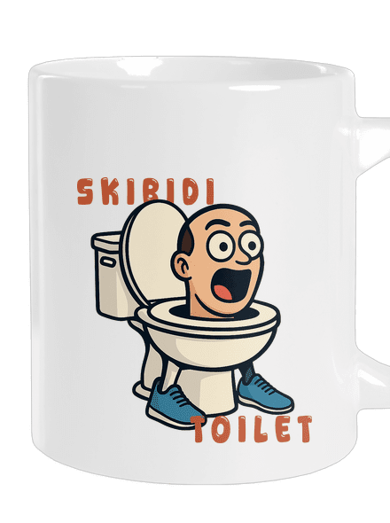Skibidi Toilet velký hrnek White