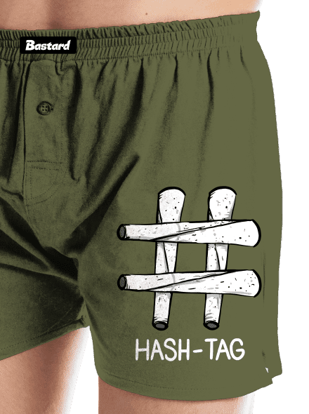 Hash tag pánské trenky Khaki