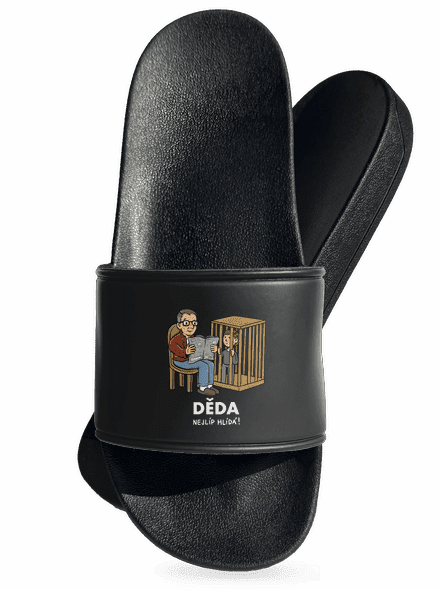 Děda hlídá pantofle Black