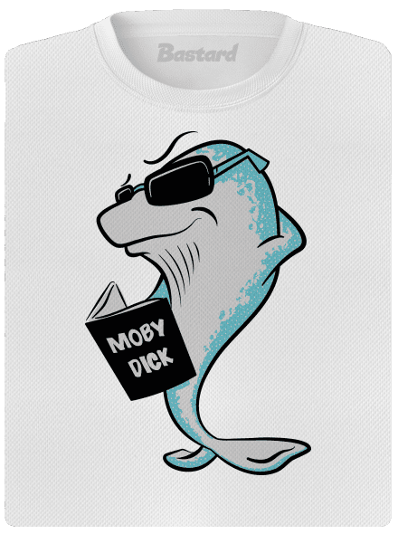 Moby Dick dámské sportovní tričko White