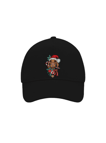 Vánoční vyžla kšiltovka baseballka Black