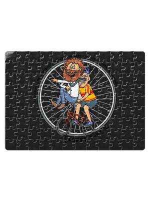 Cyklistický horoskop: Lev puzzle White