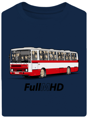 Full MHD unisex tričko oversized Midnight Blue