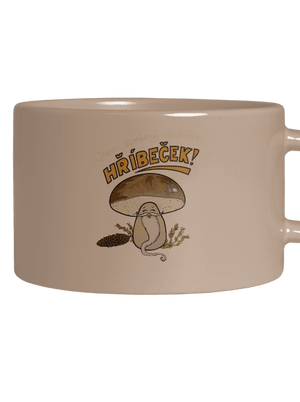 Babka a hříbeček hrnek makronka Brown Macaron