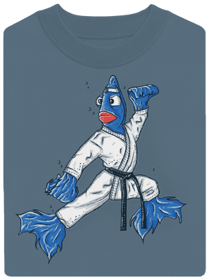 Bojovnice unisex mikina bez kapuce Nordic Blue