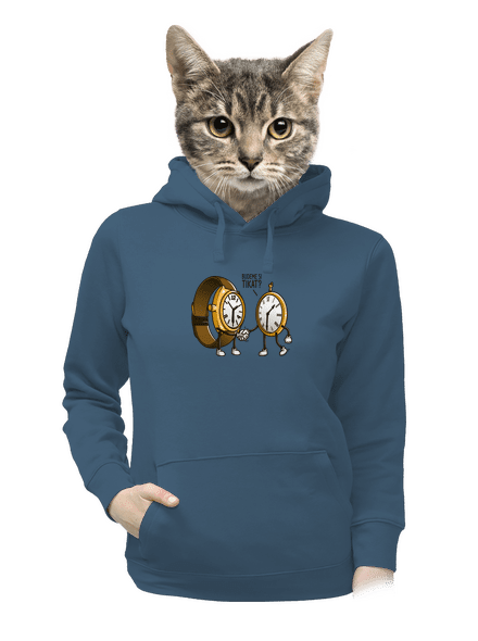 Tikání dámská mikina klokanka Denim