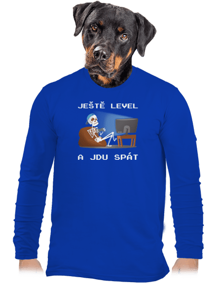 Ještě level pánské dlouhý rukáv Royal Blue