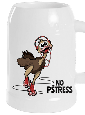 No pštress půllitr White