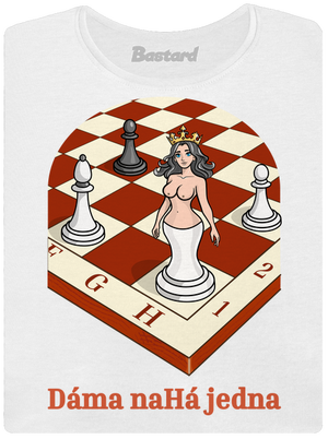 Dáma nahá jedna dámské tričko premium White