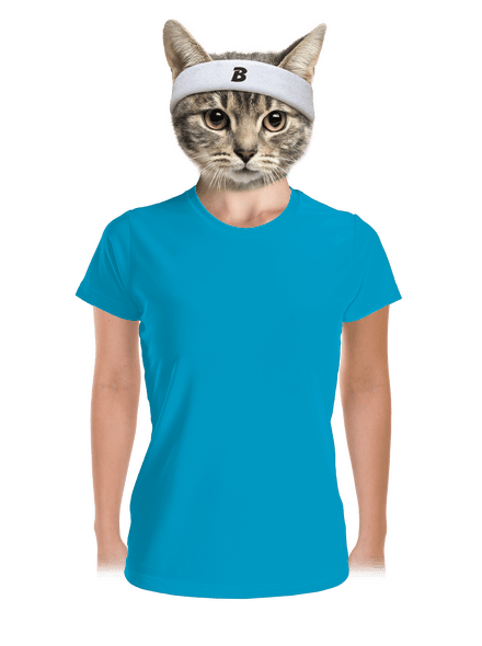 Bez potisku dámské sportovní tričko Blue Atol