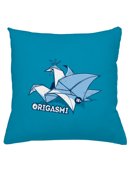 Origasmi polštář Blue Turquoise