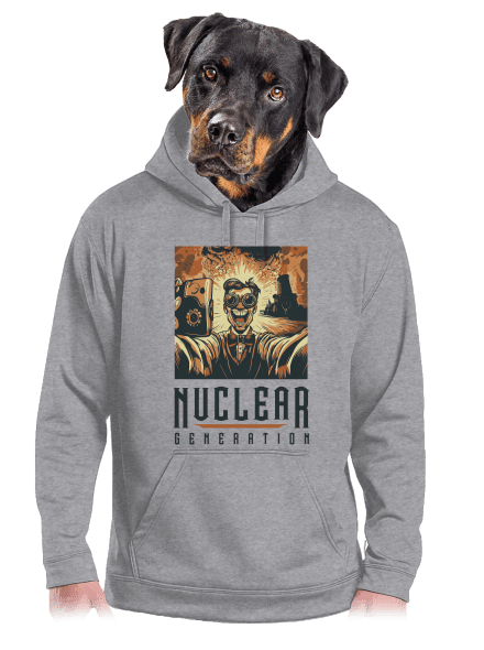 Nuclear generation pánská mikina klokanka Light Melange