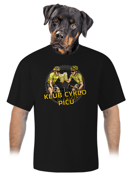 Klub cyklo píčů unisex tričko oversized Black