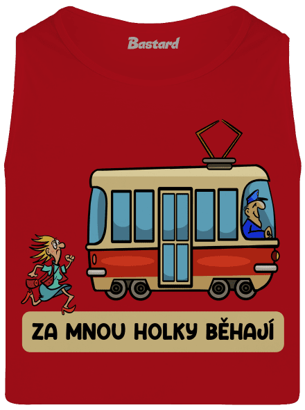 Za mnou holky běhají pánské tílko Red