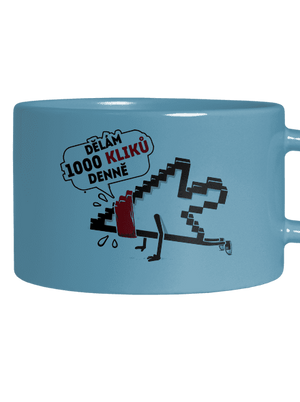 Klikař hrnek makronka Blue Macaron