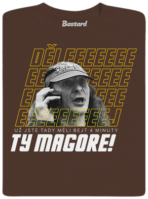 B18: Jiří Kára pánské tričko Brown