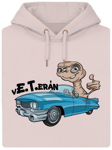Veterán E.T. unisex mikina premium Rose Chalk