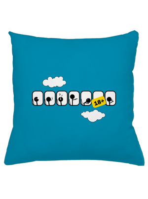 Letadlo polštář Blue Turquoise