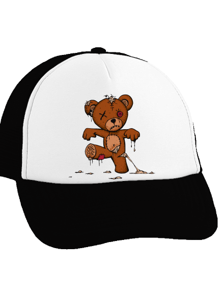 Zombie teddy kšiltovka truckerka Black cap