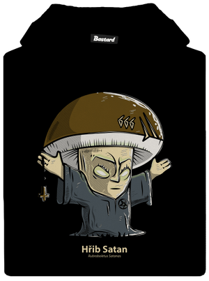 Hřib Satan dětská mikina klokanka Black